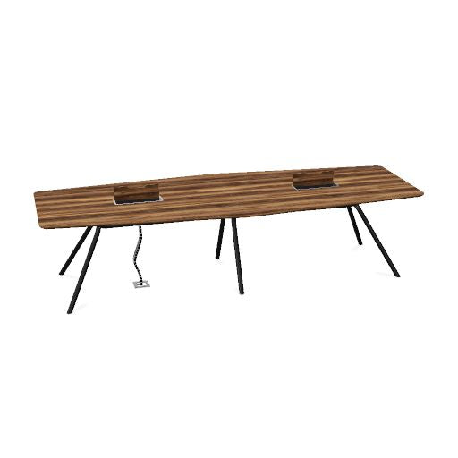 ARQUS Konferenztisch | 2000-4200 x 760 mm (6-12 Personen), Echtholzfurnier