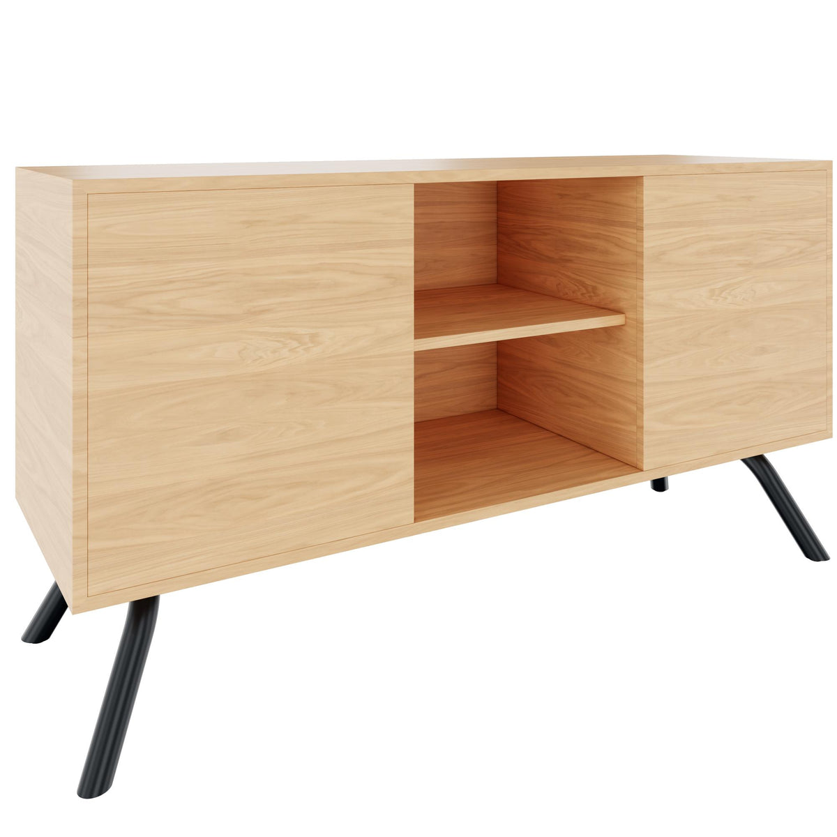 ARQUS Lowboard | 1400 x 760 mm, Push-To-Open, Echtholzfurnier - 9 Lightbox Main Image