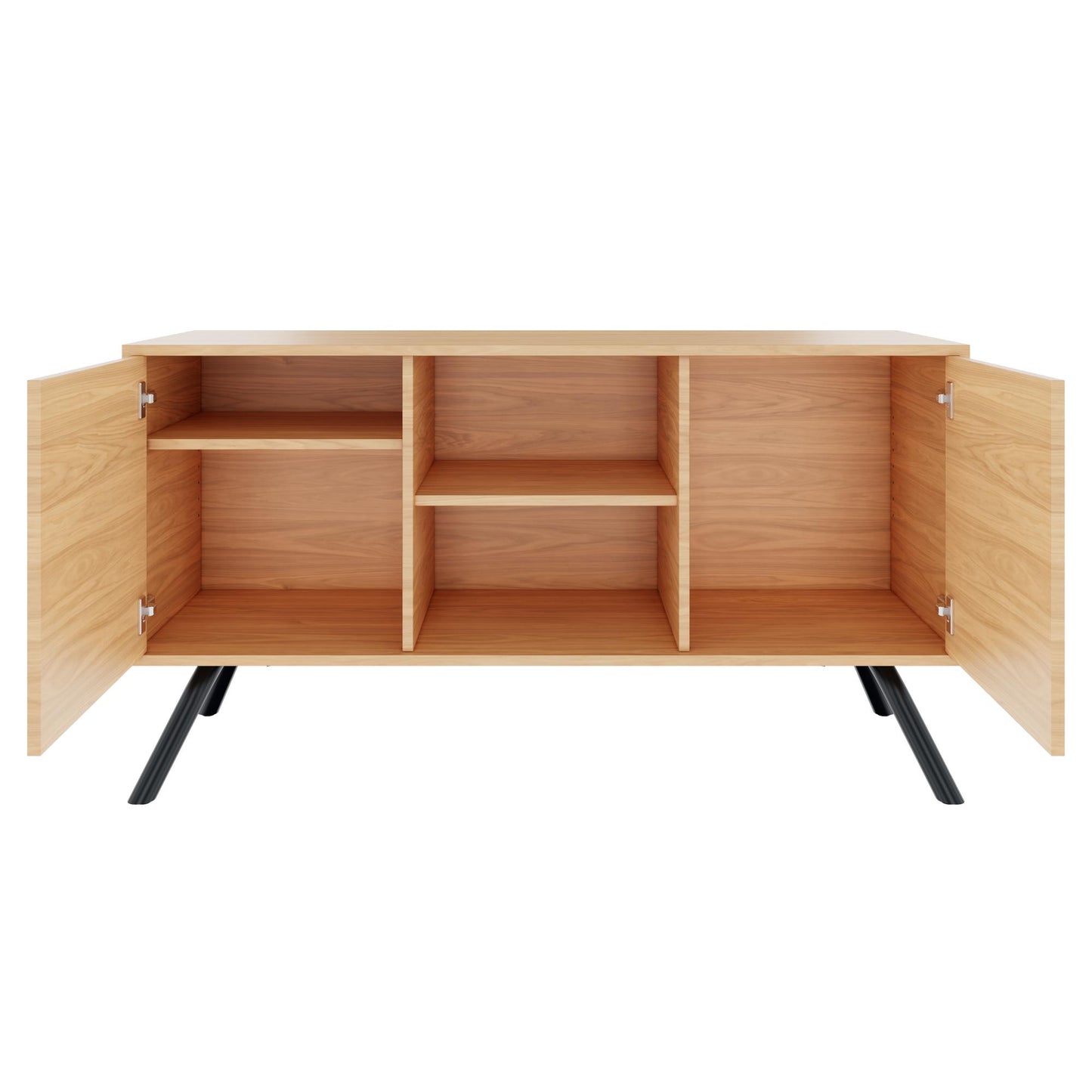 ARQUS Lowboard | 1400 x 760 mm, Push-To-Open, Echtholzfurnier