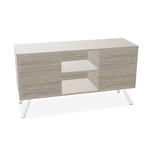ARQUS Lowboard | 1400 x 760 mm, Push-To-Open, Echtholzfurnier