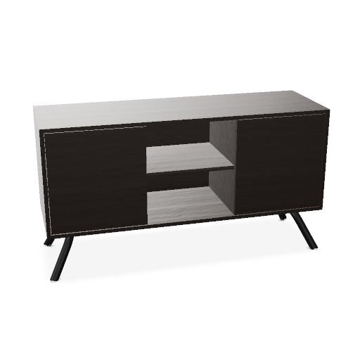 ARQUS Lowboard | 1400 x 760 mm, Push-To-Open, Echtholzfurnier