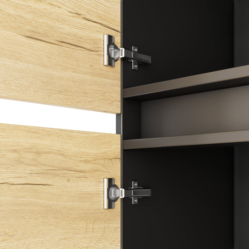 ART Aktenschrank | 4 OH, 1600 x 1760 mm, Wildeiche-Dunkelgrau