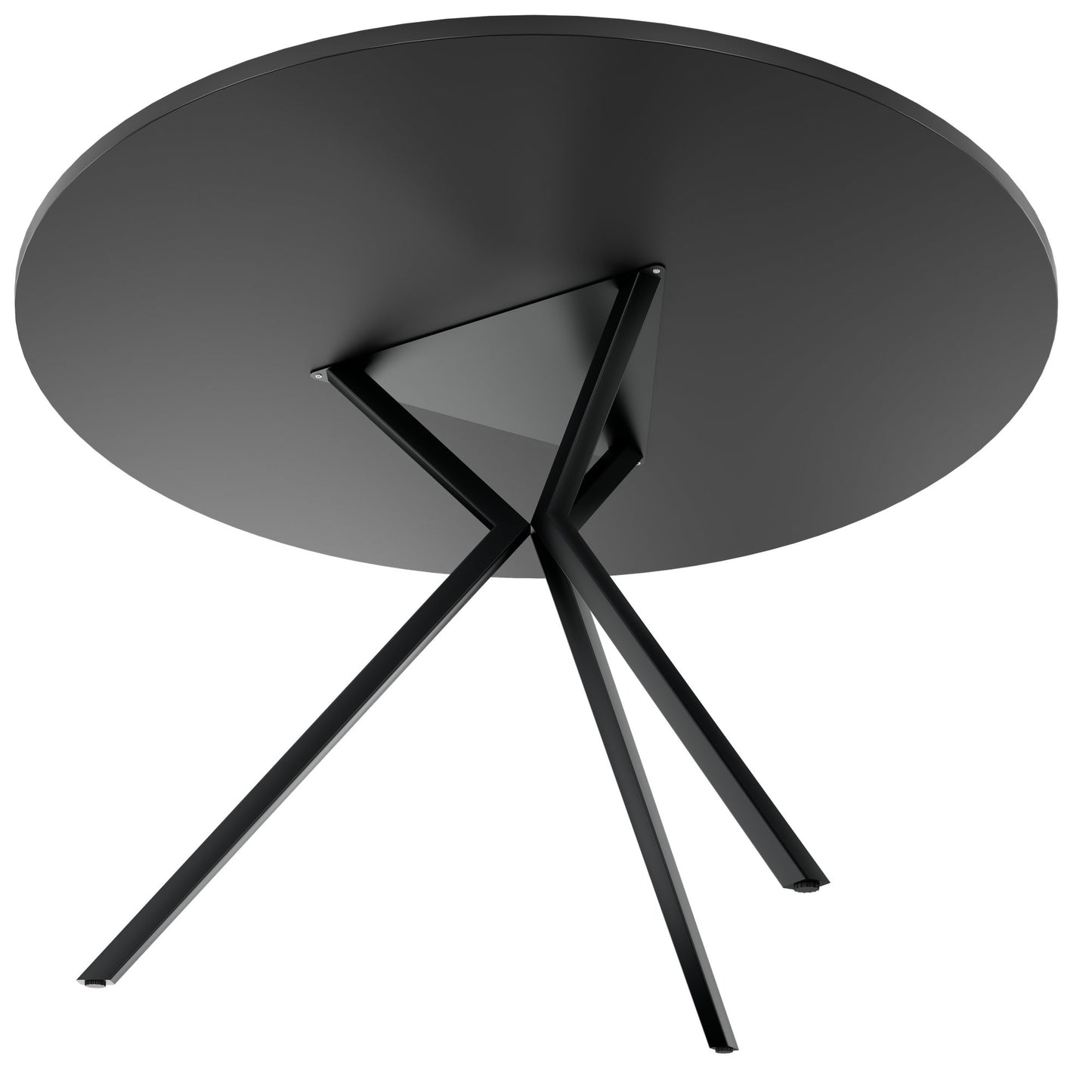 ART Tableau de réunion | Rond, Ø 1200 mm, gris foncé