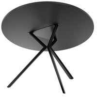 ART Tableau de réunion | Rond, Ø 1200 mm, gris foncé