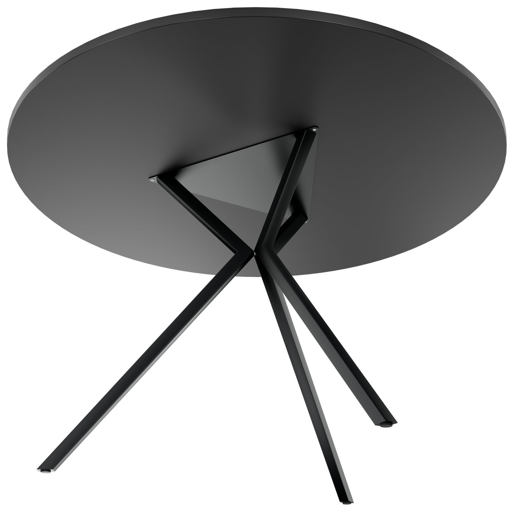 ART Tableau de réunion | Rond, Ø 1200 mm, gris foncé