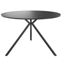 ART Tableau de réunion | Rond, Ø 1200 mm, gris foncé