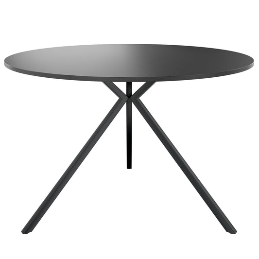 ART Tableau de réunion | Rond, Ø 1200 mm, gris foncé