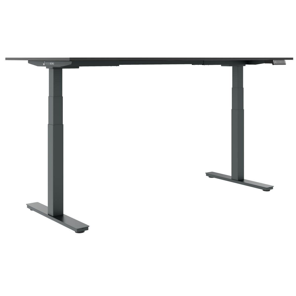 ART Chef-Schreibtisch | 2000 x 900 mm, elektrisch höhenverstellbar, Dunkelgrau