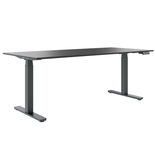 ART Chef-Schreibtisch | 2000 x 900 mm, elektrisch höhenverstellbar, Dunkelgrau
