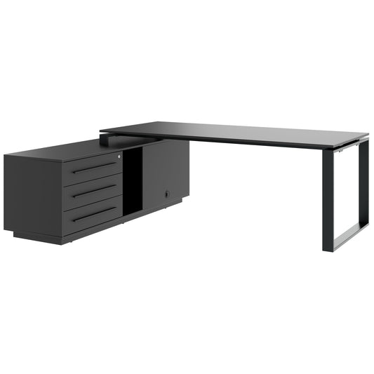 ART Chief description | 2240 x 1800 mm, integrated lowboard, dark gray