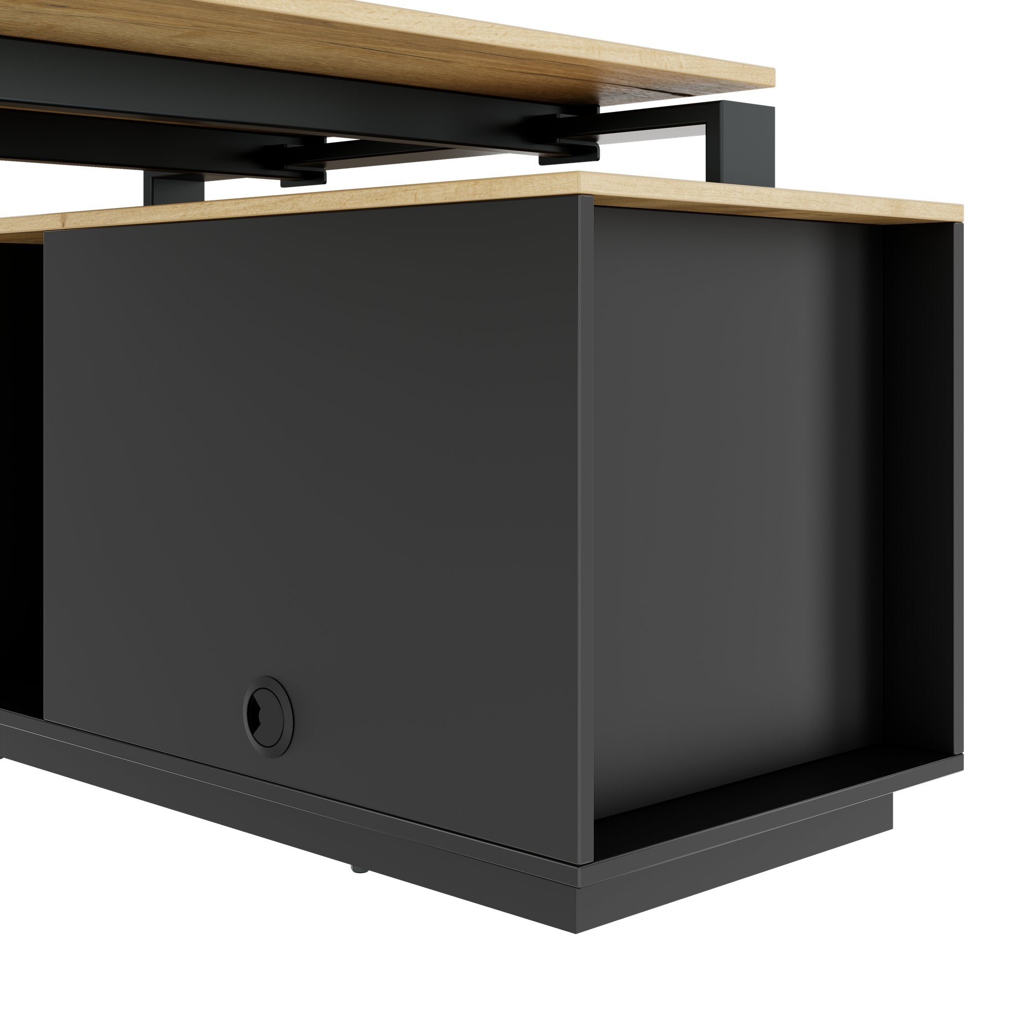 ART Descrizione principale | 2240 x 1800 mm, integrated lowboard, wild oak dark gray