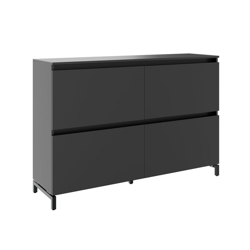 ART Highboard | 2 OH, 1600 x 1080 mm, Dunkelgrau - 1 Main Image