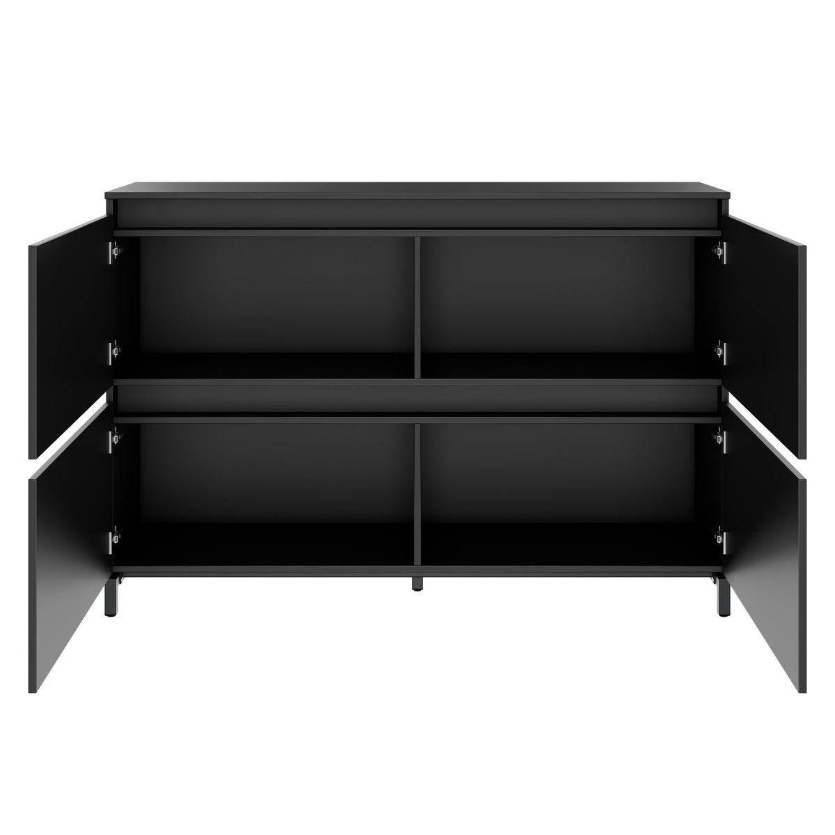 ART Highboard | 2 OH, 1600 x 1080 mm, Dunkelgrau - 3 Lightbox Main Image