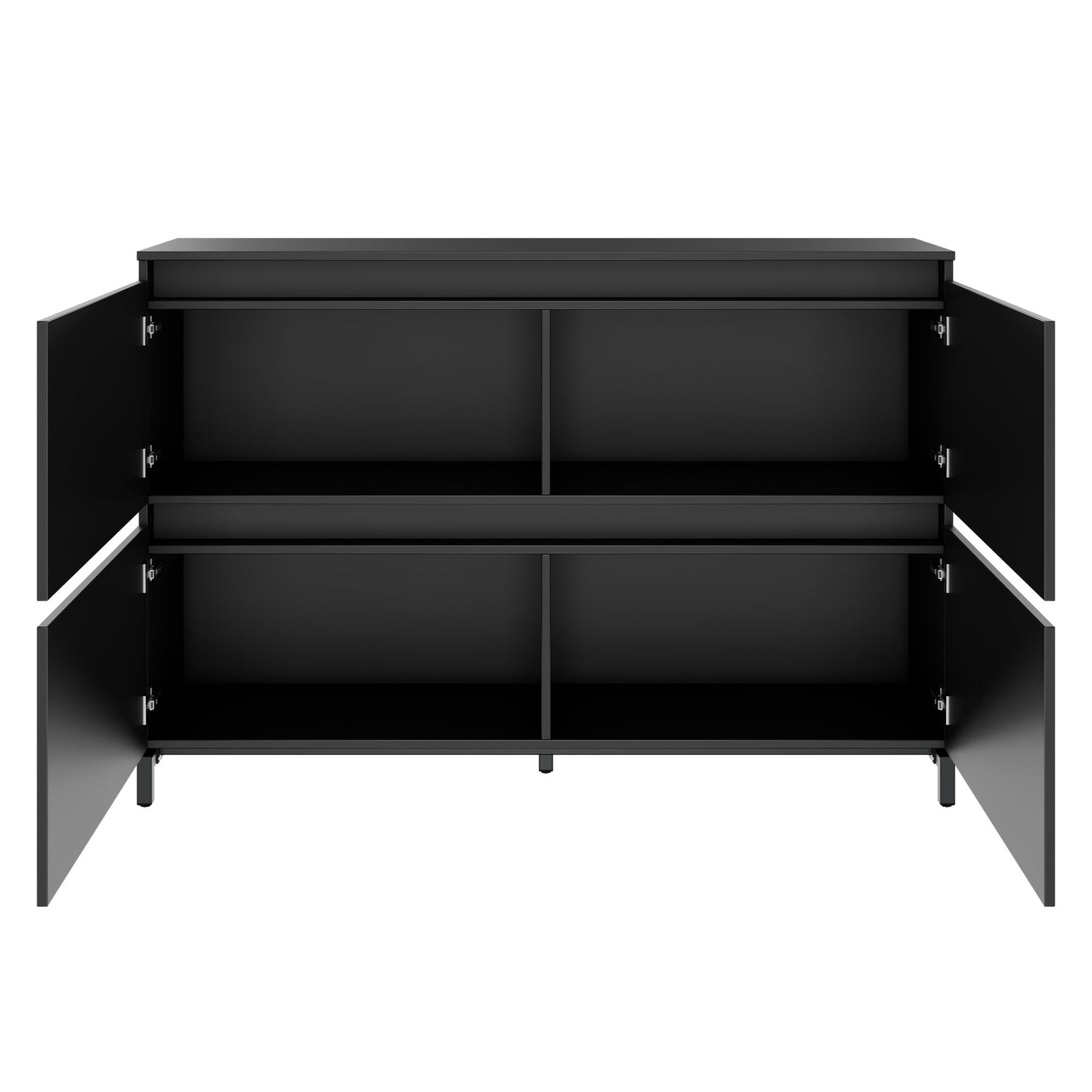 ART Highboard | 2 OH, 1600 x 1080 mm, grigio scuro