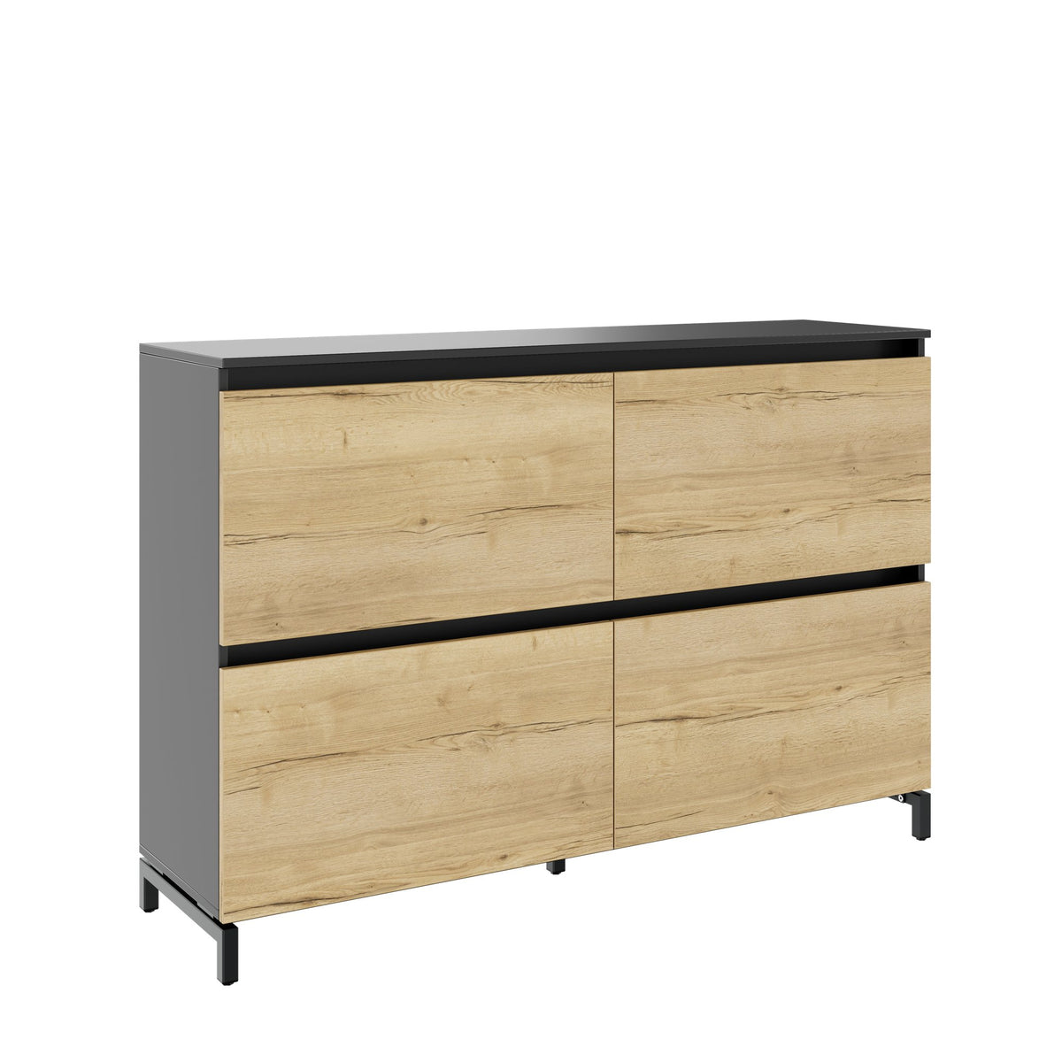 ART Highboard | 2 OH, 1600 x 1080 mm, Wildeiche-Dunkelgrau - 1 Lightbox Main Image