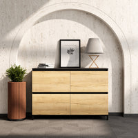 ART Highboard | 2 OH, 1600 x 1080 mm, Wildeiche-Dunkelgrau