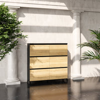 ART Highboard | 3 Oh, 1600 x 1560 mm, wild oak dark gray