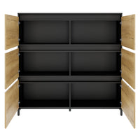 ART Highboard | 3 Oh, 1600 x 1560 mm, wild oak dark gray