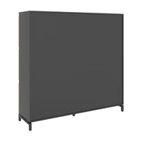 ART Highboard | 3 OH, 1600 x 1560 mm, grigio scuro in quercia selvatica