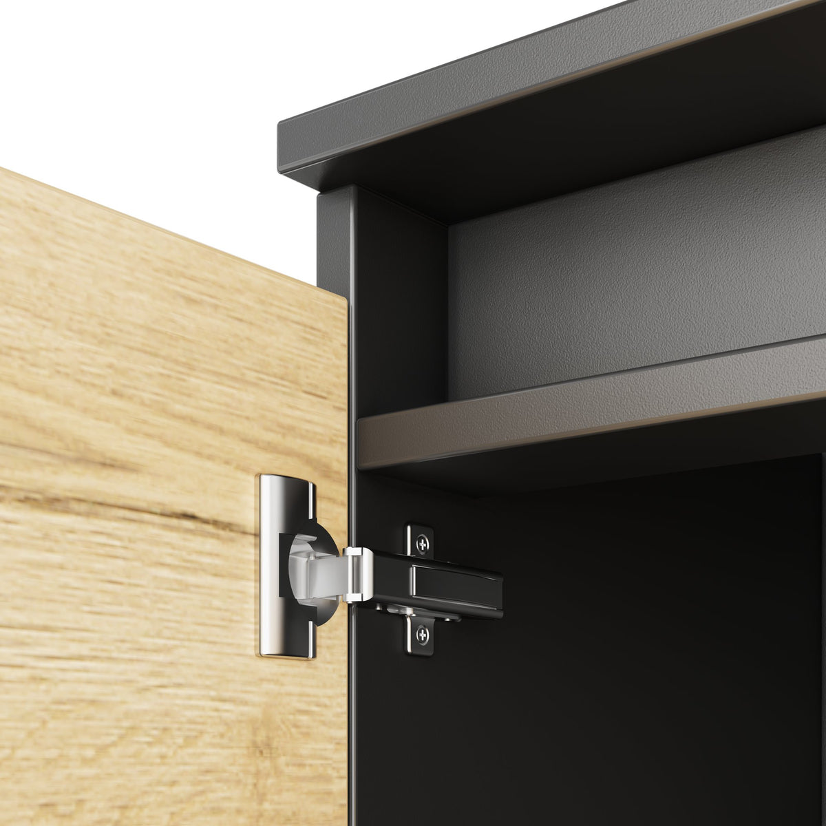 ART Highboard | 3 OH, 1600 x 1560 mm, Wildeiche-Dunkelgrau - 9 Lightbox Main Image