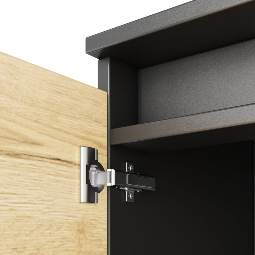 ART Highboard | 3 Oh, 1600 x 1560 mm, wild oak dark gray