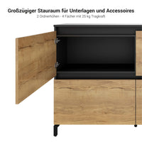 ART Highboard | 2 OH, 1600 x 1080 mm, Wildeiche-Anthrazit