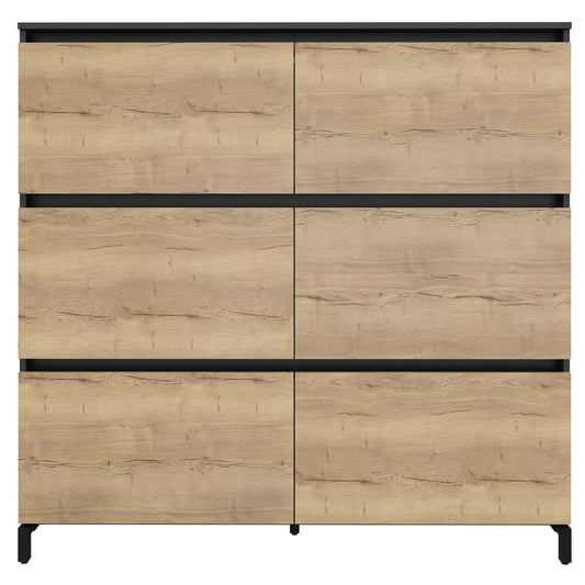 ART Highboard | 3 OH, 1600 x 1560 mm, Wildeiche-Anthrazit