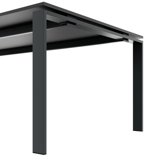 ART Konferenztisch | 2200 x 1100 mm, Dunkelgrau