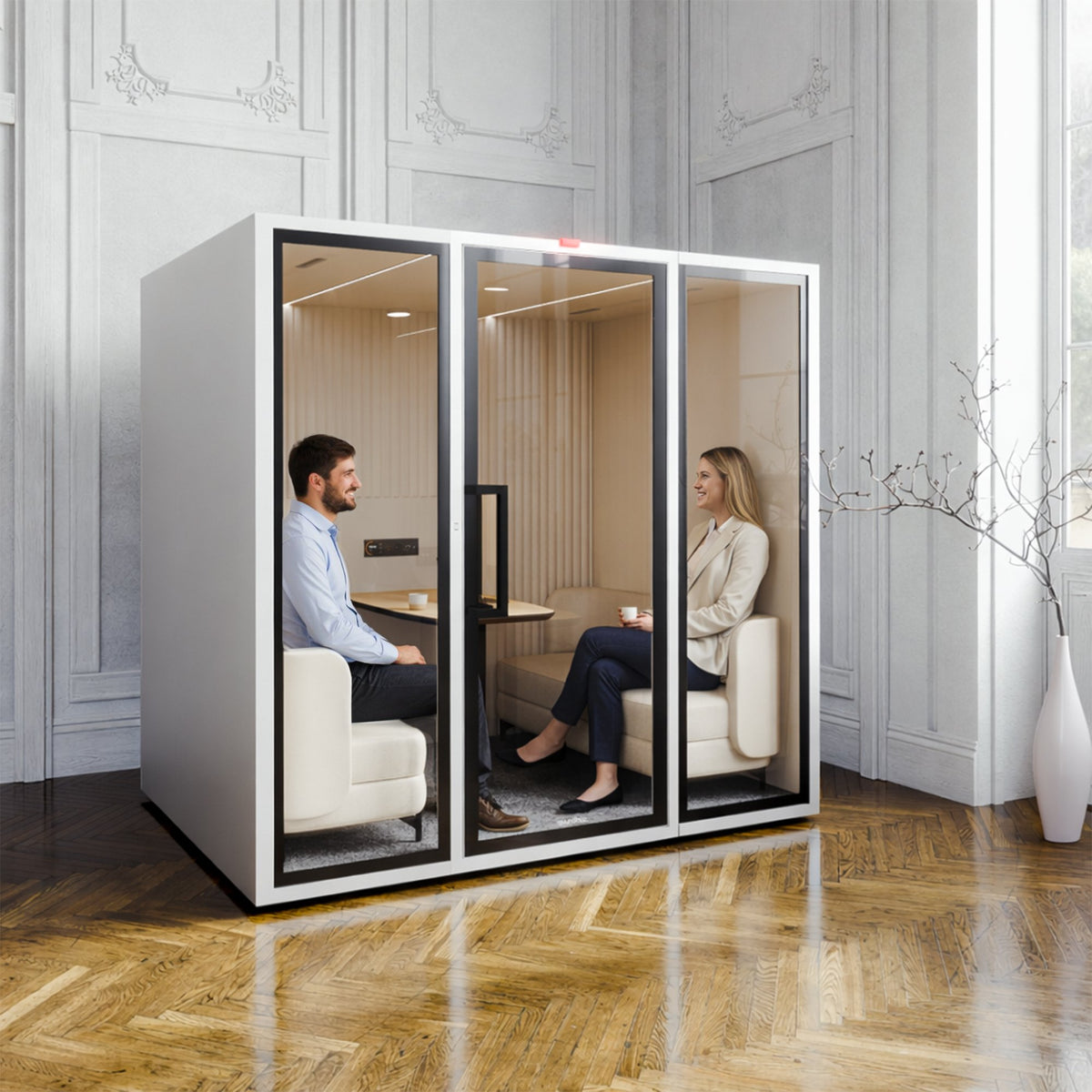 Soundbox ART L Meetingbox | Raum-in-Raum, Schallschutz Klasse A, Für 6 Personen - 13 Lightbox Main Image