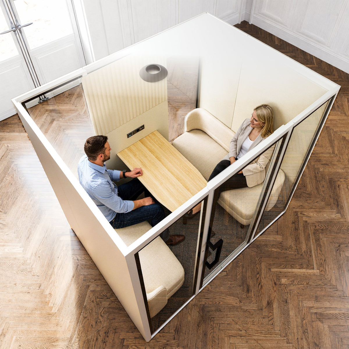 Soundbox ART L Meetingbox | Raum-in-Raum, Schallschutz Klasse A, Für 6 Personen - 16 Lightbox Main Image