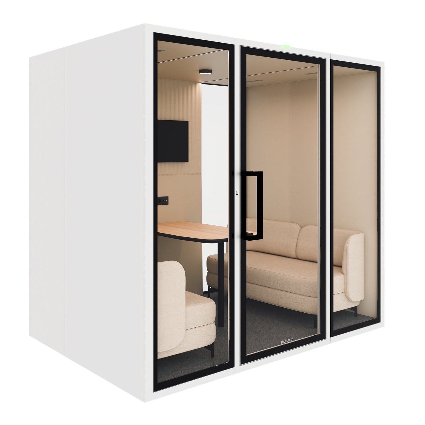 Soundbox ART POD L Meetingbox | Raum-in-Raum, Schallschutz Klasse A, Für 6 Personen