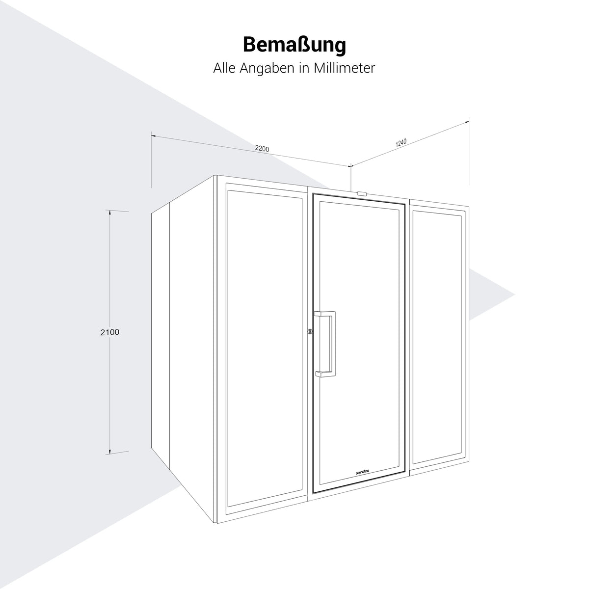 Soundbox ART ML Meetingbox | Raum-in-Raum, Schallschutz Klasse A, Für 4 Personen - 12 Lightbox Main Image