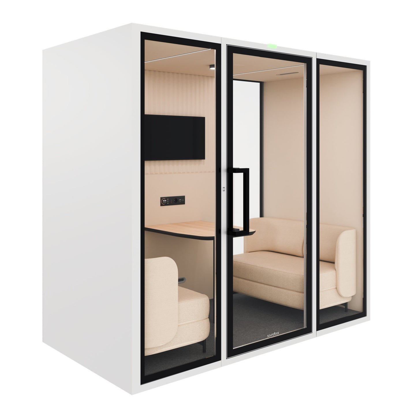 ART POD ML Meeting Box | Room-in-room, Class A soundproofing, for 4 people