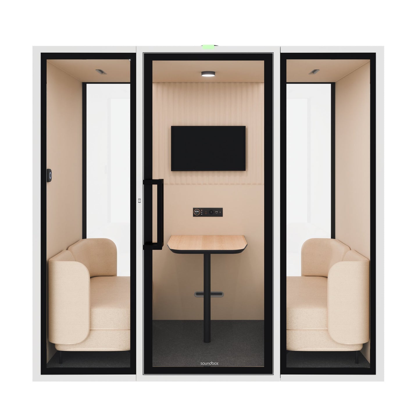 ART POD ML Meeting Box | Room-in-room, Class A soundproofing, for 4 people