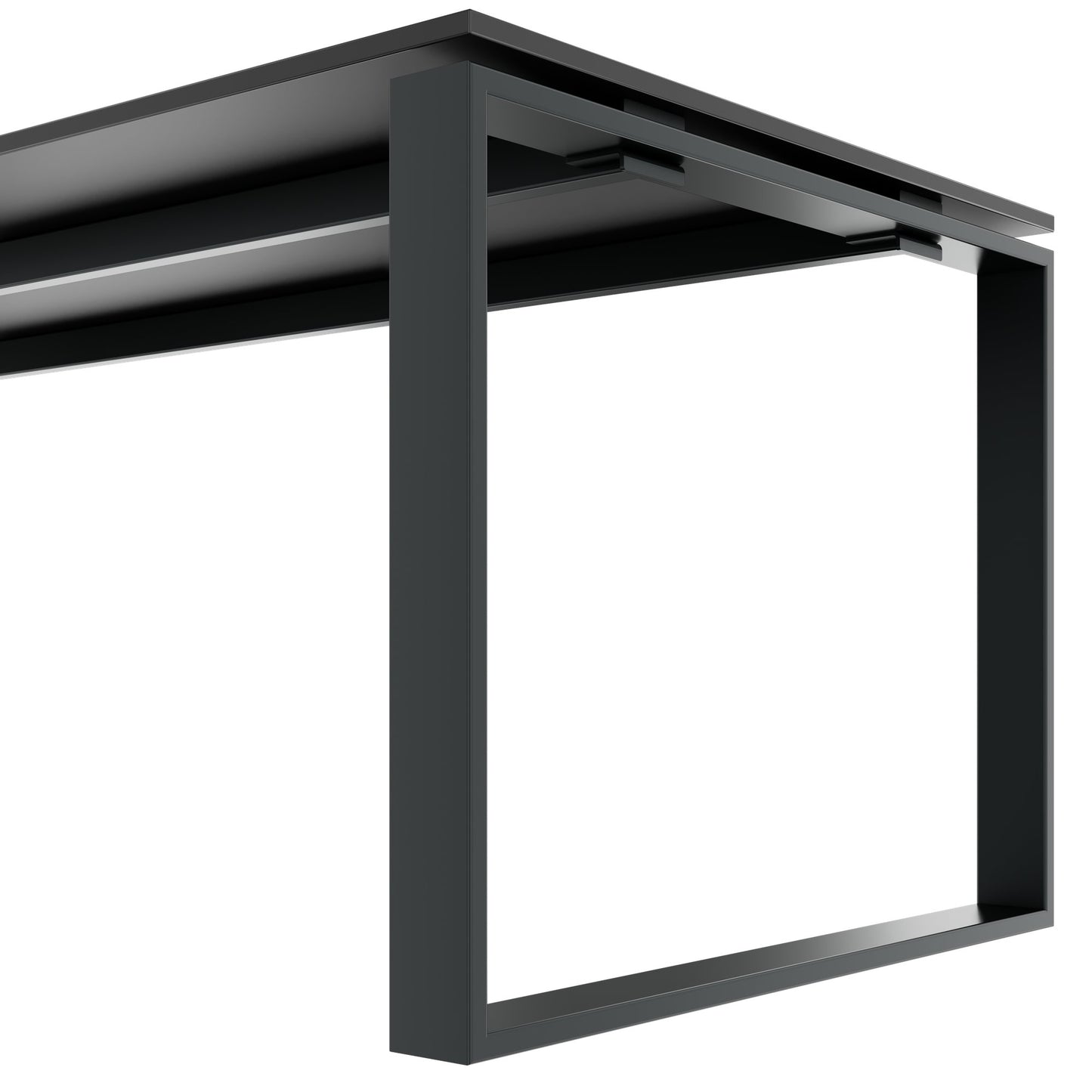 ART Scrivania | 2000 x 900 mm, grigio scuro