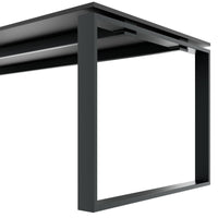 ART Scrivania | 2000 x 900 mm, grigio scuro