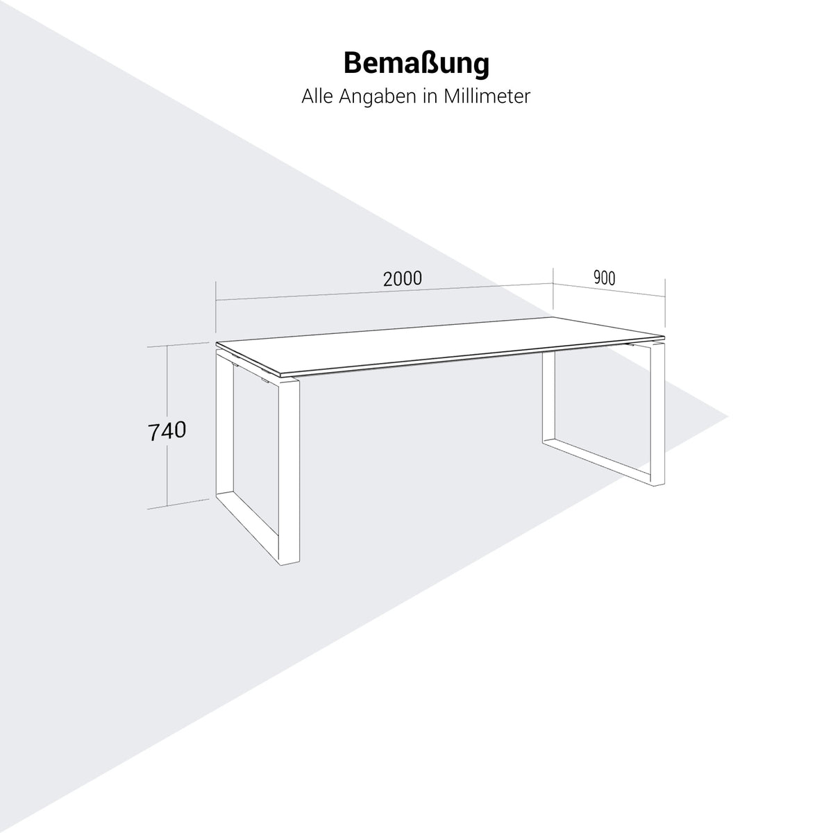 ART Schreibtisch | 2000 x 900 mm, Wildeiche - 6 Lightbox Main Image