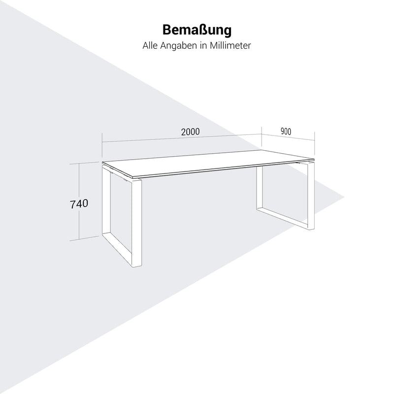 ART Schreibtisch | 2000 x 900 mm, Wildeiche - 6 Main Image