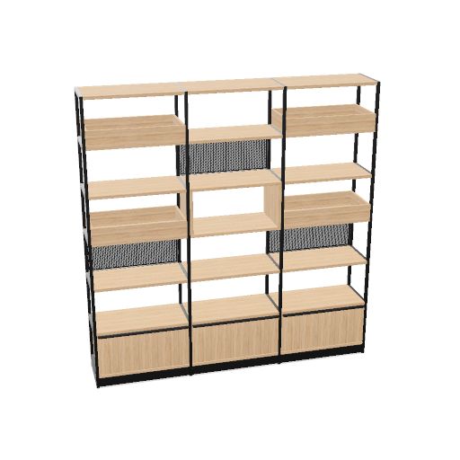 ATELLA Regalschrank | 3-6 OH, modulares System, Melamin oder Furnier