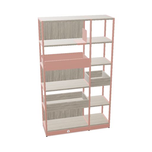ATELLA Regalschrank | 3-6 OH, modulares System, Melamin oder Furnier
