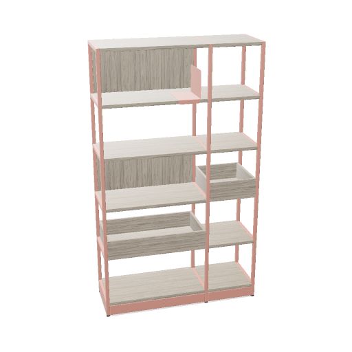ATELLA Regalschrank | 3-6 OH, modulares System, Melamin oder Furnier