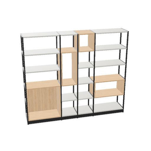 ATELLA Regalschrank | 3-6 OH, modulares System, Melamin oder Furnier