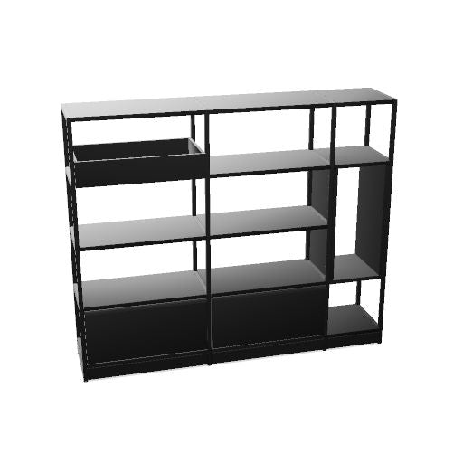 ATELLA Regalschrank | 3-6 OH, modulares System, Melamin oder Furnier