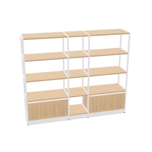 ATELLA Regalschrank | 3-6 OH, modulares System, Melamin oder Furnier