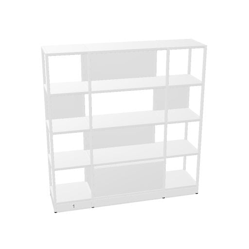 ATELLA Regalschrank | 3-6 OH, modulares System, Melamin oder Echtholzfurnier