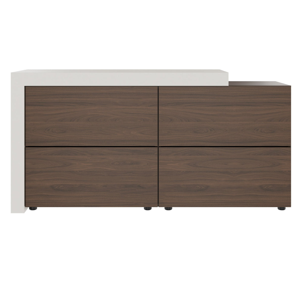 Buffet haut ATICA | 1680 x 840 mm, tiroirs à ouverture par pression, plateau supérieur