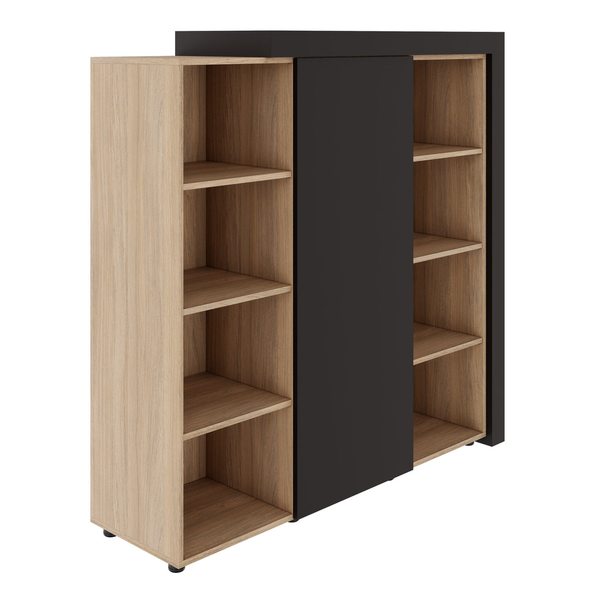 ATICA Kombischrank | 1530 x 1520 mm, Tür mit Push-to-Open, Deckplatte, Kleiderstange