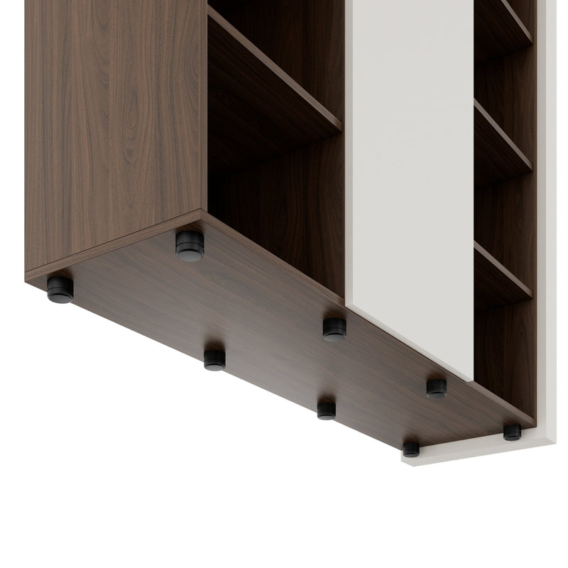 ATICA Kombischrank | 1530 x 1520 mm, Tür mit Push-to-Open, Deckplatte, Kleiderstange - 6 Main Image