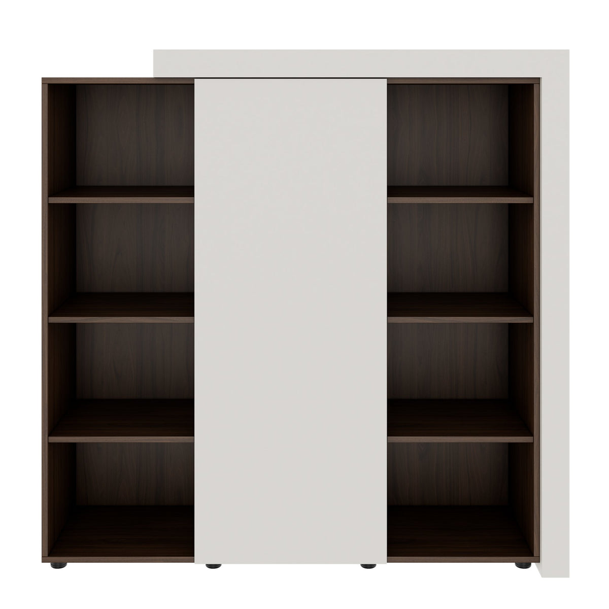 ATICA Kombischrank | 1530 x 1520 mm, Tür mit Push-to-Open, Deckplatte, Kleiderstange