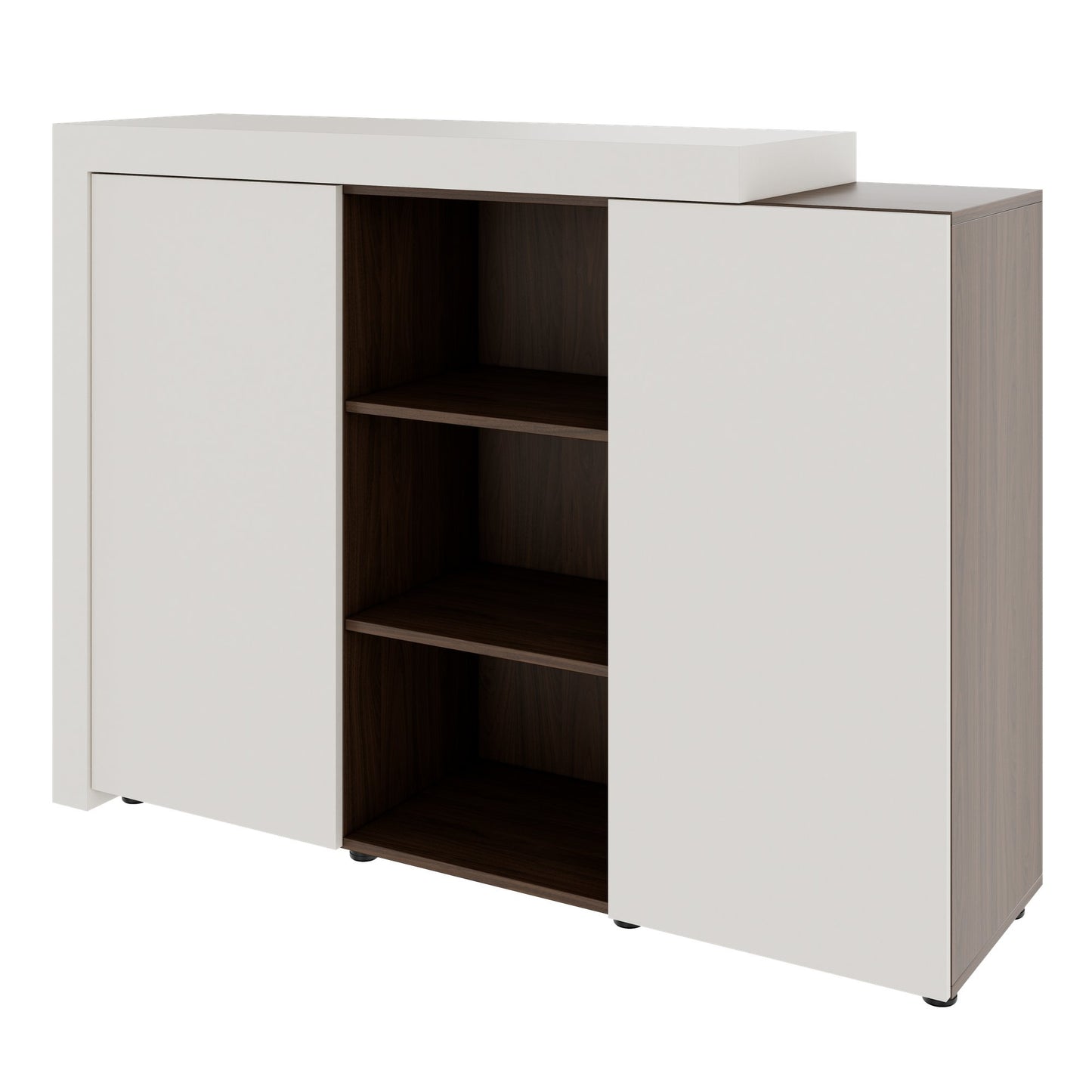 Armadio combinato ATICA | 1600 x 1170 mm, ante con apertura a pressione, ripiano superiore
